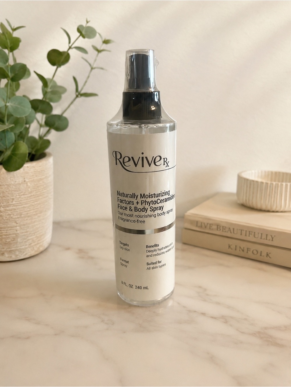 Revive Rx Naturally Moisturizing Factors + PhytoCeramides Face/Body Spray 8oz